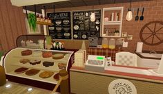 Small Cafe Design Bloxburg, Cafe On Bloxburg, Cute Bloxburg Bakery Ideas, Caffe Ideas Bloxburg, Cafe Ideas For Bloxburg, Bloxburg Cafe Table Ideas, Bloxburg Buffet Ideas, Coffee Shop Bloxburg Ideas, How To Make A Cafe In Bloxburg