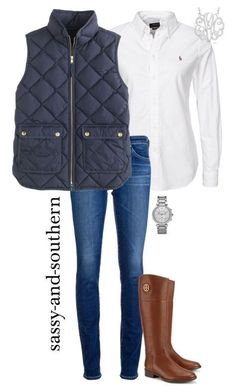 Outfit Grey, Adrette Outfits, Boating Outfit, Paris Mode, Quilted Vest, Casual Fall Outfits, Tall Boots