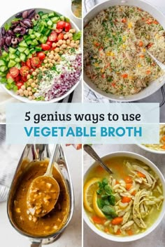 five genius ways to use vegetable broth for soups, salads and sides