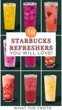 Fruity Drinks Starbucks, Starbucks Refreshing Drinks, Cold Drinks Starbucks, Easy Refresher Drinks, Cold Starbucks Drinks Refreshers, Best Starbucks Refresher Orders, Best Refreshers At Starbucks, Starbucks Secret Menu Refreshers, Starbucks Energy Drink Recipe