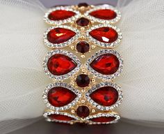 Expensive Jewelry Luxury Red, Elegant Crystal Bracelet For Wedding On Valentine's Day, Crystal Bracelets For Wedding On Valentine's Day, Crystal Bracelets For Valentine's Day Wedding, Elegant Red Bangle For Formal Occasions, Elegant Bracelets For Valentine's Day Party, Elegant Valentine's Day Bracelets For Party, Elegant Red Bangle Bracelet, Elegant Red Bangle Bracelets