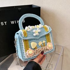 43083230707759 Woolen Handbag, Fashion Knitting, Lace Bag, Couples Halloween Outfits, Retro Purse, Trendy Shoulder Bag, Wedding Bag, Canvas Shoulder Bag, Types Of Bag