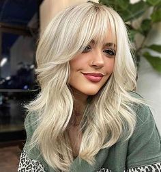 43 Trendy Wispy Bangs for 2023 & How to Match to Your Face Shape 2023 Bangs, 2023 Blonde, Cortes Bob, Bardot Bangs, Layers Bangs, Hairstyles Fall, 2023 Trends, Trends 2023, Long Blonde