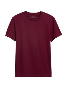 Authentic SUPIMA® Cotton Crew-Neck T-Shirt | Banana Republic Supima Cotton, Knit Jersey, Cotton Tee, Neck T Shirt, Banana Republic, Every Day, Short Sleeves, Crew Neck, Mens Graphic Tshirt