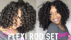 Wet Natural Hair, Natural Hair Flexi Rods, Flexi Rod Curls, Flexi Rod Set, Hair Rods, Dry Natural Hair, Perm Rod Set, Mielle Organics, Fine Natural Hair