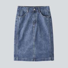 Add a touch of aged glamour to your wardrobe with our 2023 Spring-Summer Collection Knee-Length Casual Denim Skirt! Crafted with premium quality denim and featuring a distinctive distressed pattern. this midi skirt is designed to flatter your figure and ensure you stand out from the crowd.Why You'll Love It: High-Rise Design: A chic tall-waistline ensures you look on-vibe and feel relaxed all day. Versatile Style: Perfect for parties. festivals. or just casual days out. this skirt is the ultimat Summer Denim Knee-length Skirt, Medium Wash Denim Pencil Skirt With Pockets, Denim Blue Knee-length Skirt, Summer Denim Midi Skirt, Trendy Relaxed Knee-length Denim Skirt, Trendy Knee-length Relaxed Denim Skirt, Denim Pencil Skirt With Pockets For Spring, Spring Denim Pencil Skirt With Pockets, Summer Midi Denim Skirt