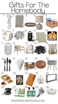 gift guide for the home body