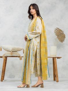 Brand: edenrobe Product: EWU24A1-29046-3PCollection: Allure Lawn Unstitched - Spring Summer CollectionFabric: Lawn DESIGN DETAILS: 3M Printed Lawn Shirt 2.5M Printed Lawn Dupatta 1.8M Dyed Trouser DISCLAIMER:* Lining, Laces, and Tassels are not included in unstitched variants.* Embellishment items in stitched outfits are subject to market availability.* The actual colors of the outfit may vary from the colors being displayed on your device. CARE INSTRUCTIONS: Extra Fabric Has Been Used For Shoot Original Color May Vary Slightly From The Picture Dry Clean Recommended Iron The Clothes At Moderate Temperature Do Not Use Bleach, Or Stain Removing Chemicals Damp Fabric Should Not Be Exposed To Sunlight edenrobe Allure Lawn Spring Summer Collection Authenticity Guaranteed – 100% Original Brand 3 Lawn Design, Lawn Shirts, Spring Summer Collection, Extra Fabric, Fabric Stores Online, Jacquard Fabric, Designer Suits, Product Label, The Clothes