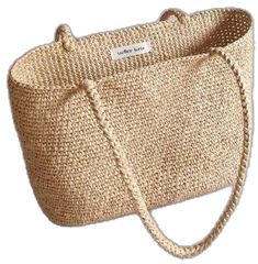 Beige Jute Bag With Rolled Handles, Beige Jute Bags With Rolled Handles, Jute Shopping Bags With Rolled Handles, Crochet Jute Bag With Rolled Handles, Natural Fiber Shopping Bags, Beige Jute Shoulder Bag With Rolled Handles, Jute Shoulder Bag With Rolled Handles, Jute Bags With Rolled Handles, Jute Tote Shoulder Bag With Rolled Handles