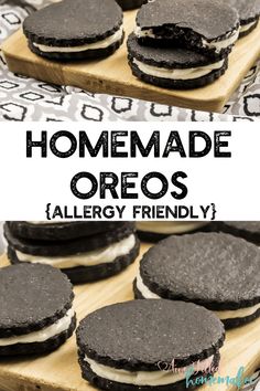 homemade oreos are an allergy friendly treat for the kids to enjoy and eat