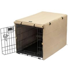 X-ZONE PET Double Door Dog Crate Cover - Polyester Pet Kennel Cover (Fits 24 30 36 42