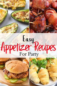 easy appetizer recipes for party