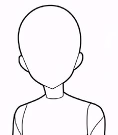 the outline of a person's head in black and white, with no hair