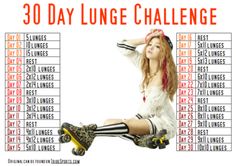 the 30 day lunge challenge is here