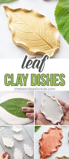 leaf clay dishes that are easy to make