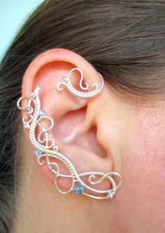 Cuff Earrings No Piercing, Elf Earrings, Earrings No Piercing, Ear Wraps, Elf Ear, Elf Ear Cuff, Ear Gauges Plugs, Ear Cuff Earrings, Elven Jewelry