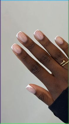 cute, trendy, simple, short, clean girl nails for you !! Extra Short Biab Nails, Simple Short Manicure, Sns Nails Short, Square Neutral Nails, Short Plain Nails, Money Nails Designs, Feminine Nails, Girl Hygiene, Clean Girl Nails