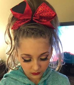 Hairstyles For Cheer, Cheer Hairstyles, Cheerleading Hair, Cheerleading Hairstyles, Cheer Life