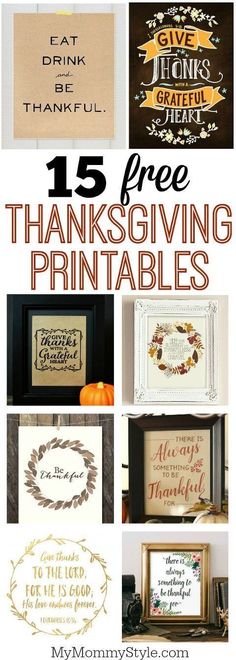 15 free thanksgiving printables for the home