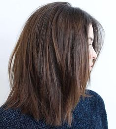 Medium Haircut For Thick Hair Thick Wavy Hair, Mens Hairstyles Medium, Bob Hairstyles For Thick, Medium Layered Hair, Short Hairdos, Hair Trim, Wash And Go, Coarse Hair