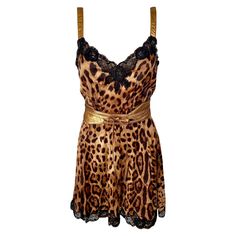 Dolce & Gabbana Unworn Lace Leopard Print Belted Silk Dress IT 40 Feminine Fashion, Silver Accessories, Dolce & Gabbana, Cocktail Dresses, Feminine Style, Silk Dress, Bracelets For Men, Leopard Print, Evening Dresses