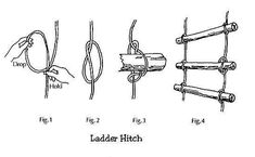 the diagram shows how to use ladders for hanging on walls and ceilinging, as well as other things that can be seen in this drawing