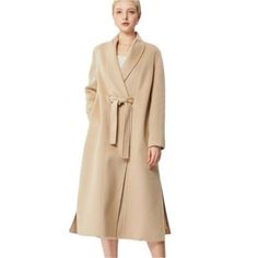 Nwt Fangyan Kama Wool Coat In Khaki Size Small Composition:100% Wool Color: Khaki Care: Dry Clean Hand-Stitched Pure Wool Double-Faced Fabric. A-Line Silhouette. A Small Shawl Collar. Set-In Sleeves. In-Seam Side Pockets. Bottom Side Slits. Matching Belt Fastening. New With Tags. No Visible Flaws. Offers Welcome! 25 Size: S Jcrew Wool Coat, Peacoat Women, Wool Winter Jacket, Red Pea Coat, Quilted Sleeves, Plaid Peacoat, Zara Coat, Cocoon Coat, Peacoat Jacket