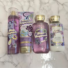 Brand New 100% Authentic Bath And Body Works Disco Daydream Set Of 4 Includes: Fragrance Mist Body Cream Shower Gel Body Lotion Bath And Body Perfume, Egyptian Style, Body Lotion Cream