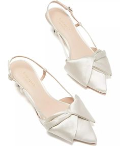 kate spade new york - Marseille Dress Pumps Kitten Heels Wedding, Kate Spade Wedding, Ivory Pumps, Wedding Shoes Low Heel, Ivory Wedding Shoes, Bridal Flats, Wedding Shoes Bride, Wedding Shoes Flats, Wedding Flats