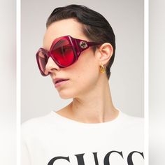 Gucci Sunglasses Gg0875s Quantity Decrease Quantity For Gucci Sunglasses Gg0875s 003increase Quantity For Gucci Sunglasses Gg0875s 003 Gucci Sunglasses Gg0875s 003 Model Number: Gg0875s Frame Colour: Burgundy Crystal Fade Colour Code: 003 Frame Type: Full Rim Frame Shape: Square Material: Acetate Lens Colour: Orange Polarised: No Lens Width: 62mm Lens Height: 60mm Bridge Size: 16mm Temple Length: 120mm Made In Italy Gucci Designer Shield Sunglasses With Uv Protection, Designer Gucci Shield Sunglasses With Mirrored Lenses, Gucci Luxury Shield Sunglasses With Tinted Lenses, Gucci Luxury Shield Sunglasses With Gradient Lenses, Luxury Gucci Shield Sunglasses With Uv Protection, Designer Gucci Sunglasses With Uva Protection, Luxury Shield Sunglasses With Gradient Glass Lenses, Luxury Shield Sunglasses With Gradient Lenses, Modern Acetate Shield Sunglasses