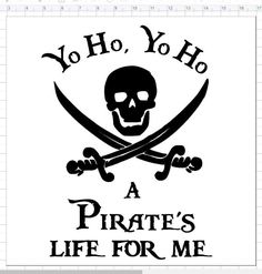 the pirate's life for me logo is shown in adobe format, and it appears to