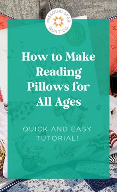 How to Make a DIY Reading Pillow For Kids + Free Pattern and Tutorial. Celebrate National Reading Mo