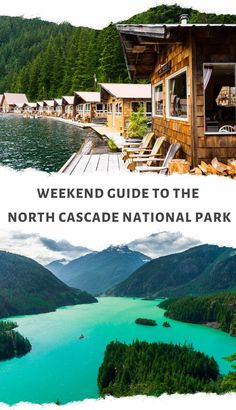 the north cascade national park is featured in this postcard