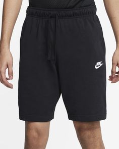 Short Nike Sportswear Club pour Homme. Nike FR Short Noir, Jersey Nike, Nike Short, Black Athletic Shorts, Casual Bottoms, Shorts Nike, Stretch Shorts