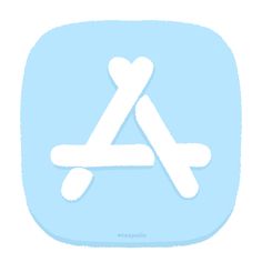 the app icon shows an image of a white arrow on a light blue square background