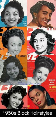 50s Black Hairstyles, 1950s Black Hairstyles, 1950’s Hair, 1950s Hairstyles, 50s Hairstyles, 1940s Hairstyles, Pin Up Vintage, Victory Rolls, American Hairstyles