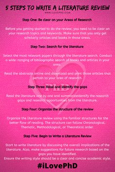 the five steps to write a literature review on lovephd's book cover