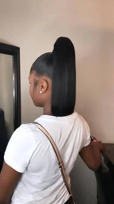 Crochet Braids Hairstyles, Hair Laid, Hair Ponytail Styles, Sleek Ponytail, High Ponytails