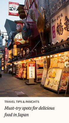 Fora Travel experts break down the best places to eat in this guide to a 10 day trip in Japan. From Osaka to Tokyo, this itinerary highlights some of the most delicious, must-try cuisine in Japan! Find out how to pay the same (no, really!) and get WAY more when you have a Fora advisor plan your trip to Japan at foratravel.com. Traveling To Japan, Food In Japan, Trip To Japan, Best Places To Eat