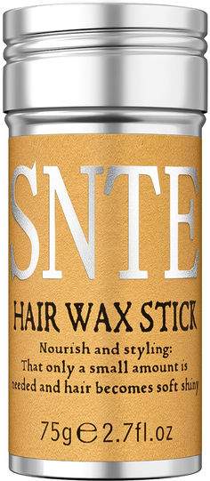 【Styling & Smoothing Frizz】Quickly tame flyaway hair. SNTE Hair Wax Stick is rich in castor oil, which effectively smooths hair frizz, edge control... You can directly use the hair wax stick to apply it on the area of your hair that needs to be controlled. Wax Stick For Hair, Baby Hair Gel, Stick For Hair, Hair Slick, Slick Stick, Flyaway Hair, Hair Wax Stick, Teasing Brush, Frizz Hair