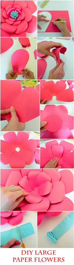 how to make paper flowers that look like petals