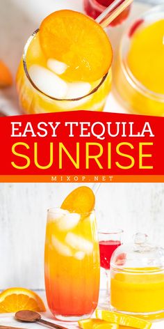 Start your day with an Easy Tequila Sunrise Recipe! This simple DIY drink blends tequila, orange juice, and grenadine for a refreshing, colorful cocktail. Try it today and enjoy a vibrant sip that will brighten any occasion!