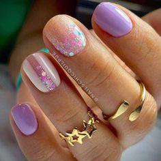 Soring Nails, Summer Nails 2023, Boho Nails, Water Color Nails, Purple Nail Designs, Spring 2025, Nails 2023, Nails Desing, Fancy Nails