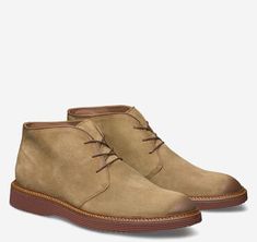 Jameson Chukka Elegant Semi-formal Chukka Boots, Semi-formal Chukka Boots With Leather Lining, Classic Semi-formal Chukka Boots With Leather Lining, Luxury Semi-formal Men's Chukka Boots, Semi-formal Brown Plain Toe Chukka Boots, Johnston Murphy, Chukka Boots, Italian Leather, Ankle Boot