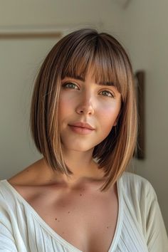 Hair Repair Products, Hair Masks For Damaged Hair, Long Bob With Fringe, Bobbed Hairstyles With Fringe, Bob With Fringe, Hair Nutrition, Bob Cuts, Hair Secrets, Bob Hairstyles For Thick