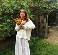 A Chicken, Farm Girl, Slow Living, Simple Life, Cottage Core