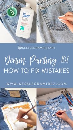 denim painting 101 how to fix jeans