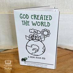 a book with the title god created the world written on it