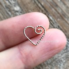 ♥Simply♥Dainty♥Everyday♥Minimal♥ 14k gold filled heart Heart size: about 11x10mm ---------------------------------------------------------- 14k gold filled Anyone who can wear gold can wear gold filled without worries of any allergic reaction to the jewelry. Gold filled jewelry is an economical alternative to solid gold! ---------------------------------------------------------- 100% handmade with -------------------------------------------------------------------------------------- IF YOU HAVE Dainty Hypoallergenic Nose Rings For Gifts, Dainty Nickel-free Piercings As Gift, Dainty Nickel-free Huggie Nose Rings, Dainty Sterling Silver Nose Rings For Everyday, Dainty Sterling Silver Everyday Nose Rings, Dainty Sterling Silver Pierced Nose Rings, Dainty Nickel-free Nose Rings For Everyday Wear, Dainty Sterling Silver Nose Rings, Dainty Nickel-free Cartilage Earrings For Anniversary