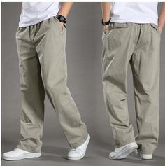 Sports Trousers Men, Celana Kargo, Cotton Pants Men, Overalls Plus Size, Cargo Pants Style, Men's Cargo Pants, Mens Trousers Casual, Cotton Casual Pants, Streetwear Male